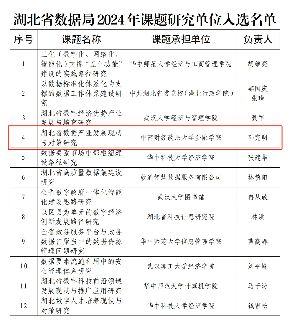 湖北省数据局2024年课题研究单位入选名单.png